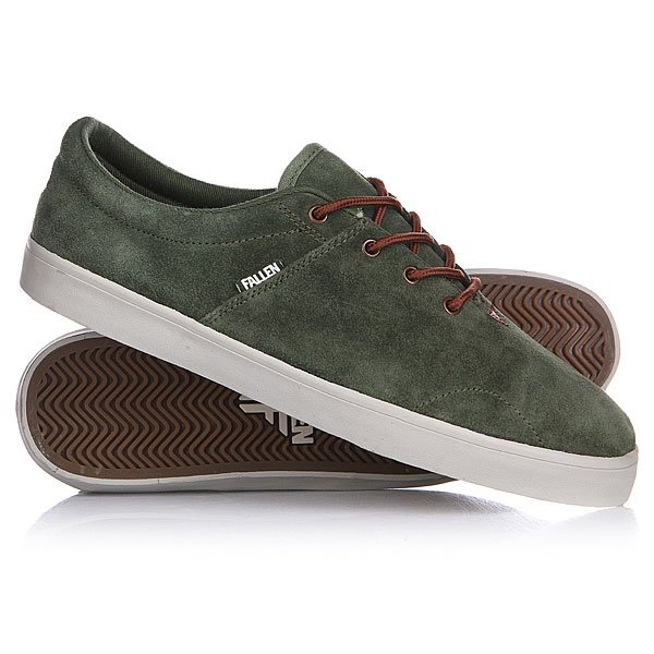 фото Кеды кроссовки низкие Fallen York Surp Green/Sad Brown