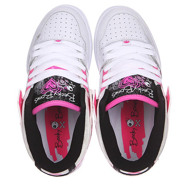 Купить кеды высокие женские Osiris Nyc 83 Mid White/Pink/Black в