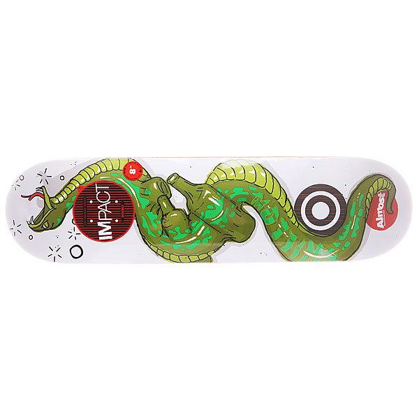 фото Дека для скейтборда для скейтборда Almost S5 Willow Snakes Double Impact 31.6 x 8.0 (20.3 см)