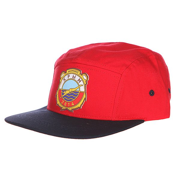 фото Бейсболка Запорожец Крым Спорт 5 Panel Red/Royal