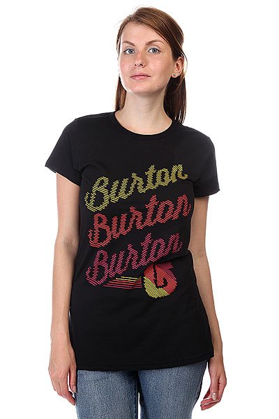 фото Футболка женская Burton Dashed True Black