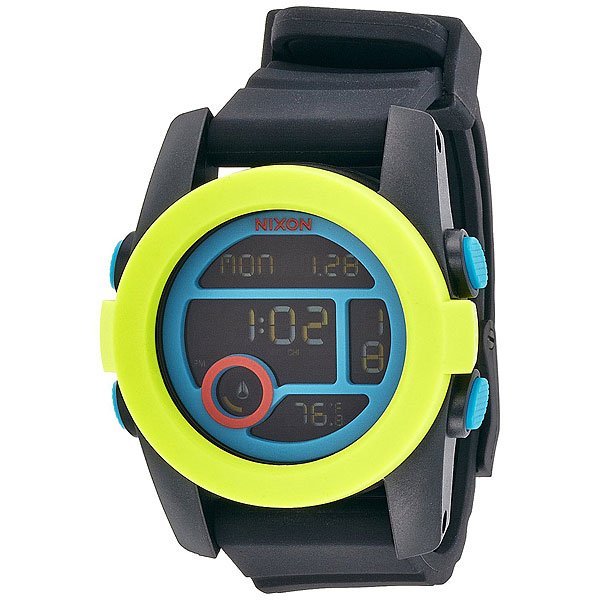 фото Часы Nixon Unit 40 Chartreuse/Blue/Black