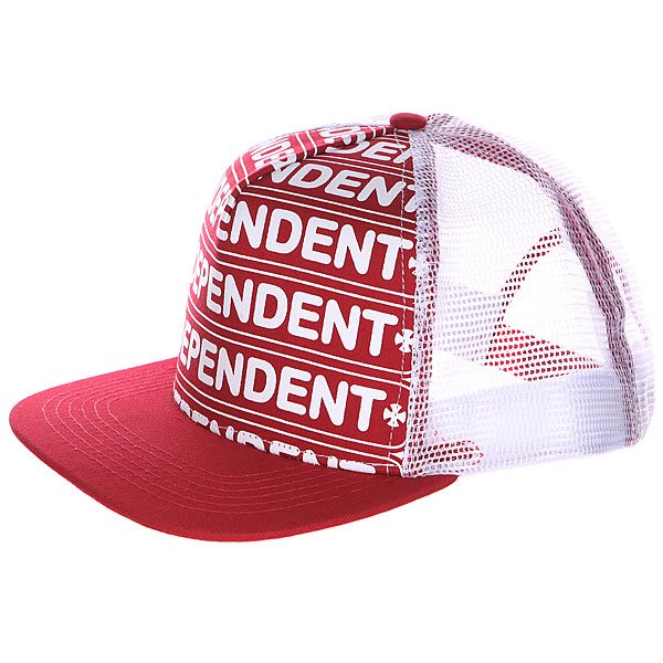 фото Бейсболка Independent Axle Bar Trucker Red/White