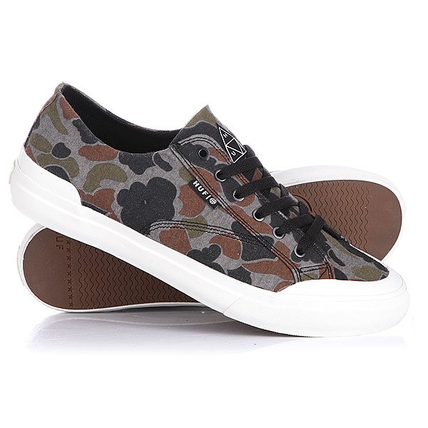 фото Кеды кроссовки низкие Huf Classic Lo Grey Duck Camo