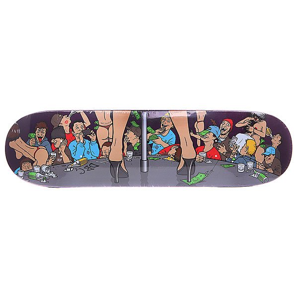 фото Дека для скейтборда для скейтборда Huf Todd Francis Board Purple 32 x 8.5 (21.6 см)
