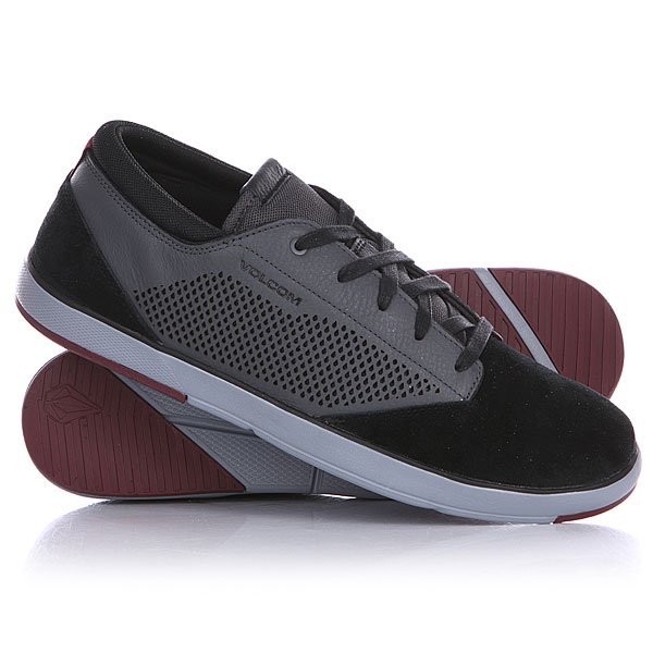 фото Кеды кроссовки низкие Volcom Quinn Shoe Charcoal