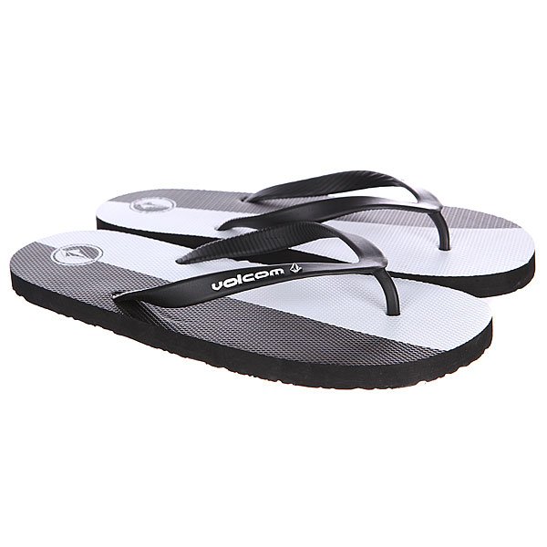 фото Шлепанцы Volcom Rocker Creedlers Black White