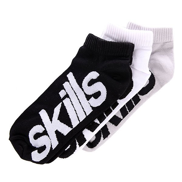 фото Носки Skills Summer Short Socks Black/White/Grey