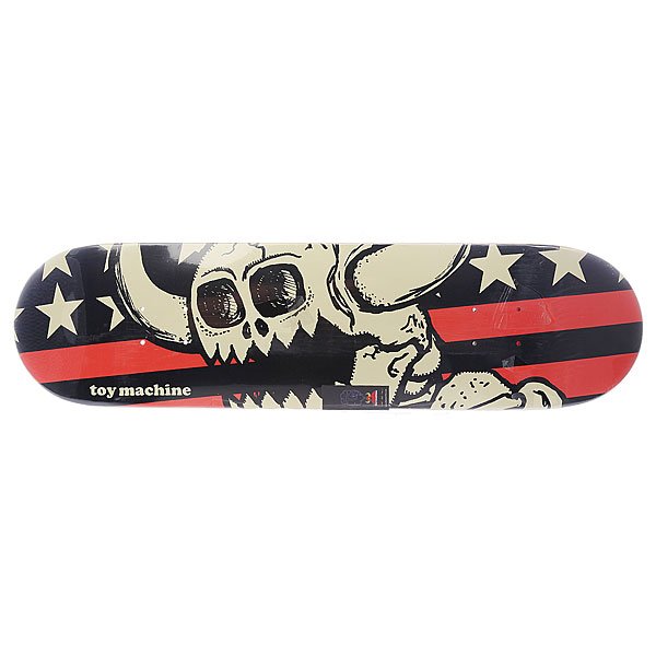 фото Дека для скейтборда для скейтборда Toy Machine Su5 Vice Stripes Dead Monster Grey 32.25 x 8.125 (20.6 см)