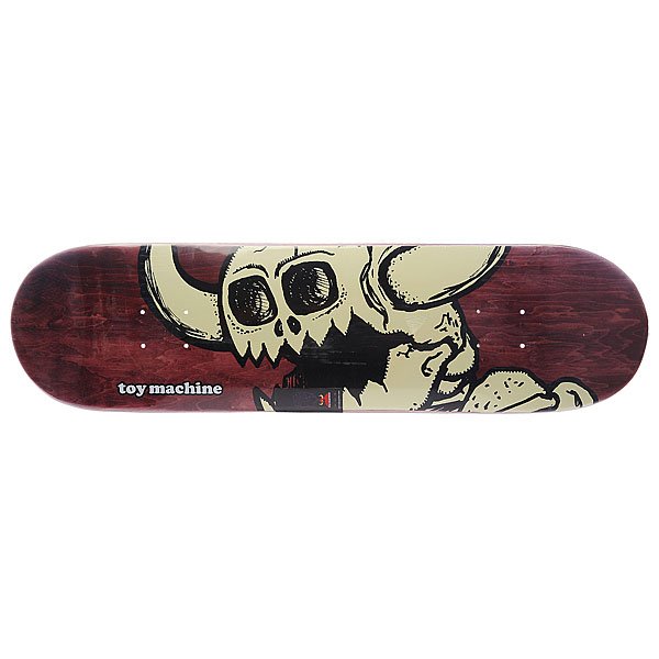 фото Дека для скейтборда для скейтборда Toy Machine Su5 Vice Dead Monster Grey/Bordo 32.5 x 8.25 (21 см)