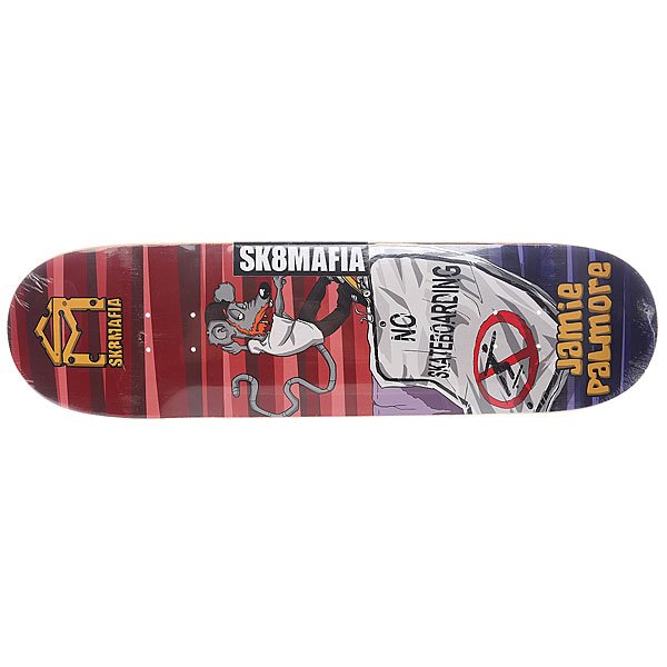 фото Дека для скейтборда для скейтборда Palmore Sk8mrats Red 32.38 x 8.5 (21.6 см)