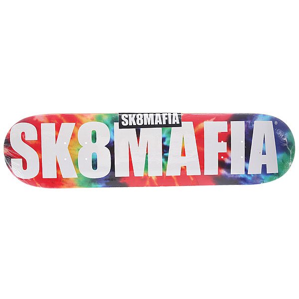 фото Дека для скейтборда для скейтборда Sk8mafia Og Logo Tye Dye 31.75 x 7.75 (19.7 см)