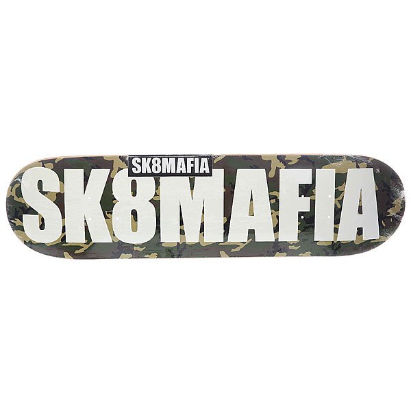 фото Дека для скейтборда для скейтборда Sk8mafia Og Logo 2 Camo 32.12 x 8.25 (21 см)