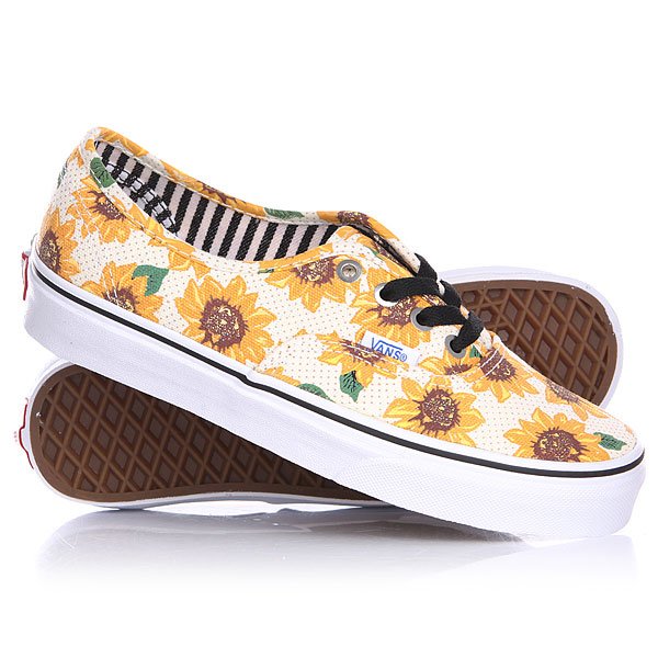 фото Кеды кроссовки низкие женские Vans Authentic Sunflower True White