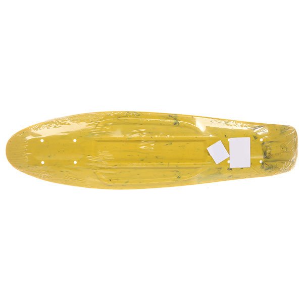 фото Дека для скейтборда для лонгборда Penny Deck Original Marble Yellow/Black 5.9 X 22 (56 См)