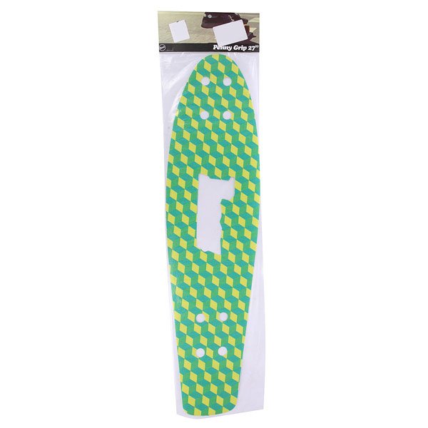 фото Шкурка для скейтборда для лонгборда Penny Griptape Cubic Green 27(68.6 см)