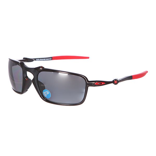 Oakley Badman Dark Carbon True Black Iridium Polarized