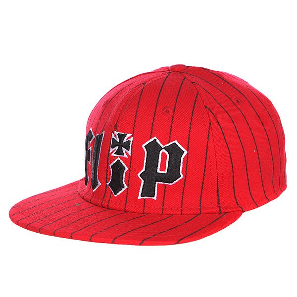 фото Бейсболка Flip Pinstriped Stretch Hat Red