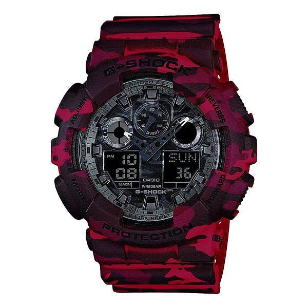 фото Часы Casio G-Shock Ga-100cm-4a Burgundy/Black