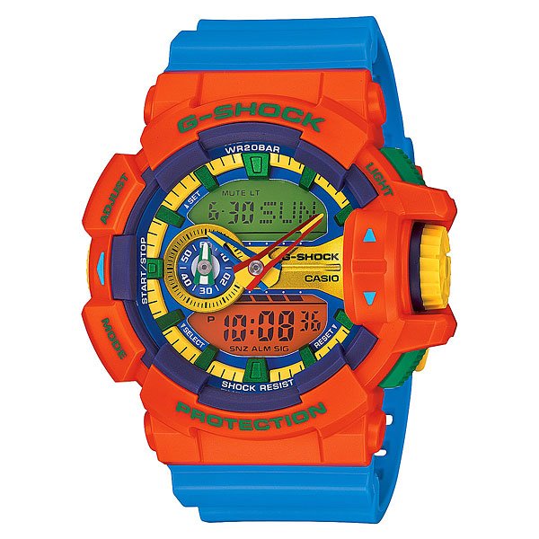 фото Часы Casio G-Shock Ga-400-4a Orange/Blue