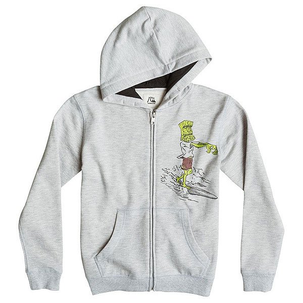 фото Толстовка детская Quiksilver Hood Zip Dead Loy Light Grey