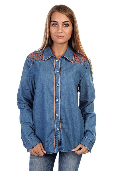 фото Рубашка женская Insight Napier Shirt 70 S Mid Blue