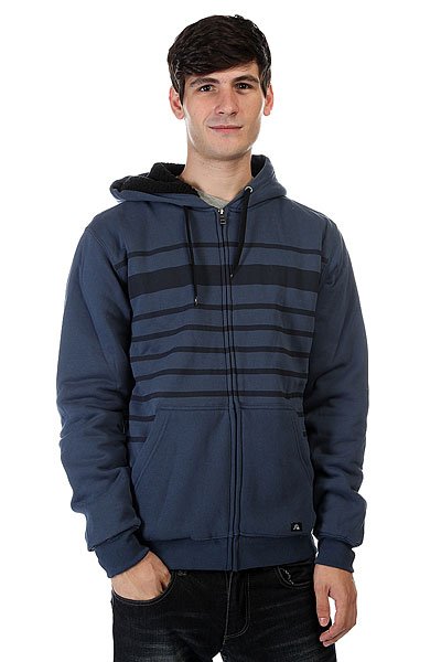 фото Толстовка утепленная Quiksilver Stripe Sherpa Dark Denim