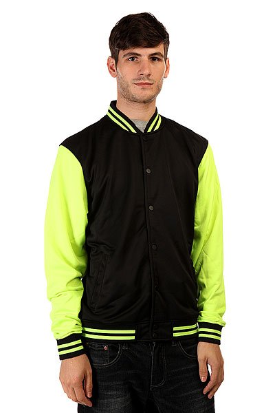 фото Бомбер Urban Classics Neon College Black Yellow