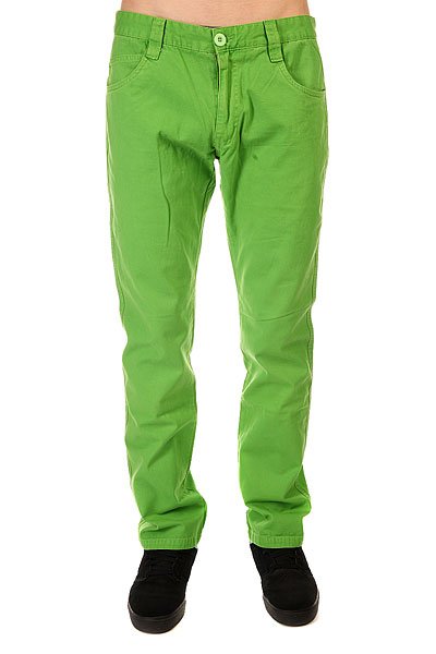 фото Штаны прямые Urban Classics 5 Pocket Pants Limegreen