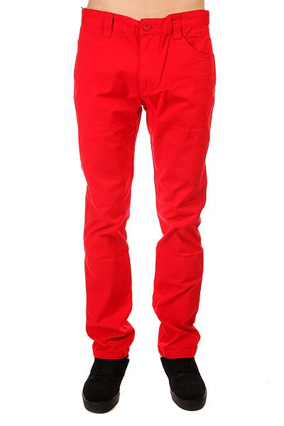 фото Штаны прямые Urban Classics 5 Pocket Pants Red