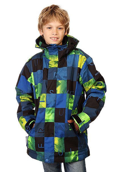 фото Куртка детская Quiksilver Mission Print Check Kasper Snow