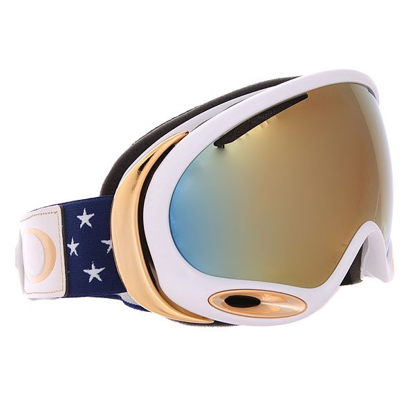 фото Маска для сноуборда Oakley Aframe 2.0 Lindsey Vonn Stars And Stripes 24k Iridium