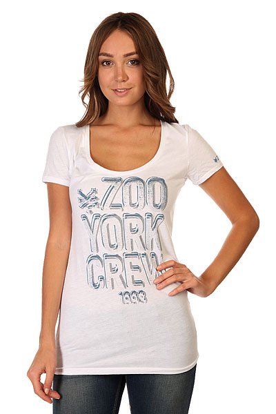 фото Футболка женская Zoo York Wrecking Crew White