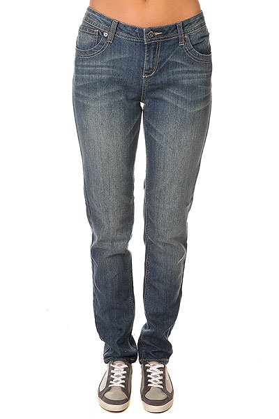 фото Джинсы узкие женские Zoo York Gm Skinny Stacey Med Wash