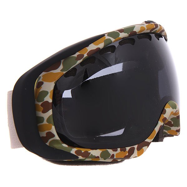 фото Маска для сноуборда Oakley Crowbar Flight Series Camo W/Dark Grey