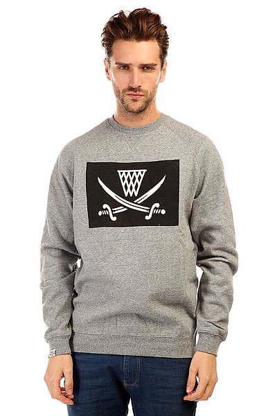 фото Толстовка свитшот K1X Pirate Crewneck Dark Grey Heather/Black