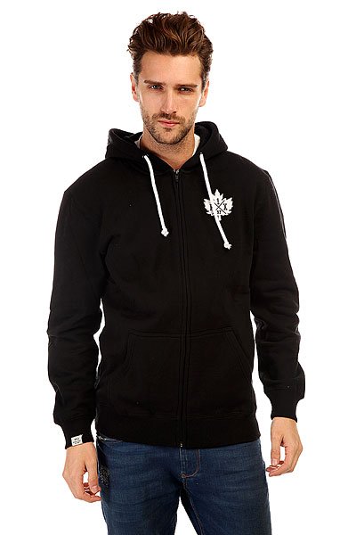 фото Толстовка классическая K1X Leaf Crest Zipper Hoody Black/White