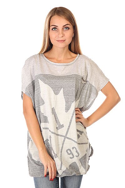 фото Майка женская K1X Tumbling Leaf Loose Light Grey Heather/Dark Grey Heather