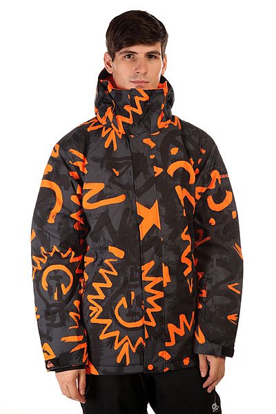 фото Куртка Quiksilver Mission Print Cave Rave Black