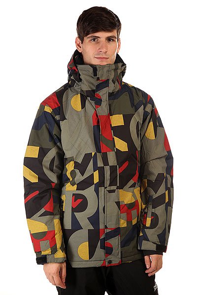 фото Куртка Quiksilver Mission Print Randomqk Brown