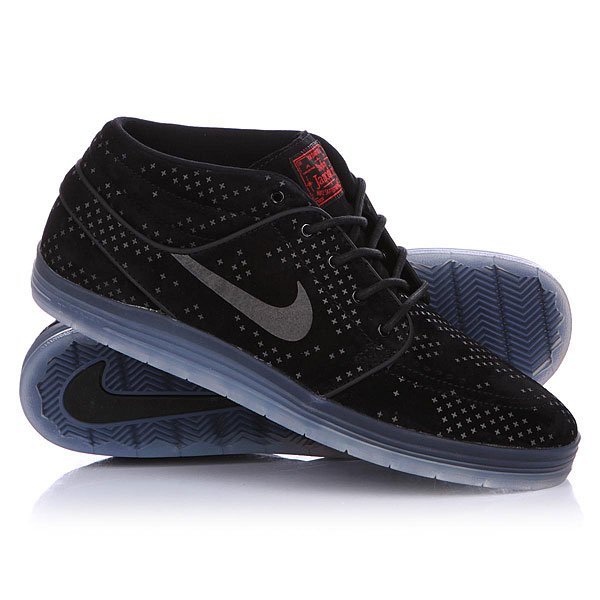 Nike Lunar Stefan Janoski Mid Flash Black Black Clear