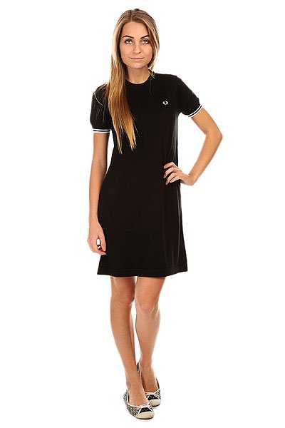 фото Платье женское Fred Perry Knitted Dress Black