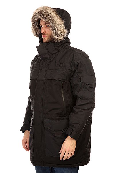 North face black parka deals