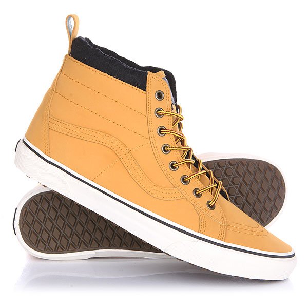 фото Кеды кроссовки высокие Vans Sk8 Hi Mte Honey/Leather