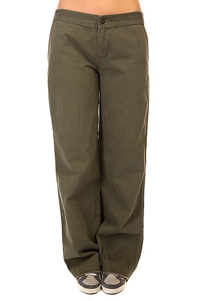 фото Штаны широкие женские Zoo York Pant Army Fatique