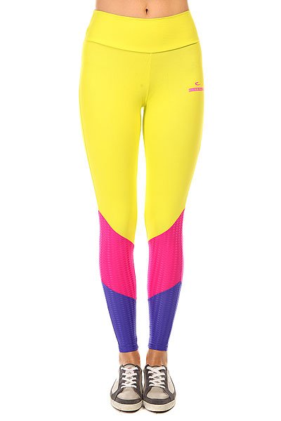 фото Леггинсы женские CajuBrasil New Zealand Legging Yellow/Blue/Pink