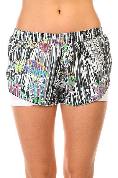 фото Шорты пляжные женские CajuBrasil Tafetб Stripe Shorts Multi