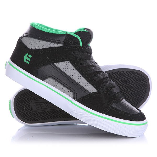

Кеды кроссовки высокие детские Etnies Rvm Vulc Black/Grey
