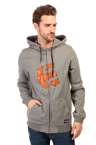 

Толстовка классическая Etnies Rockfield Zip Fleece Grey/Heather