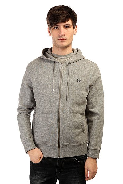 фото Толстовка классическая Fred Perry Loopback Hooded Sweat Gray